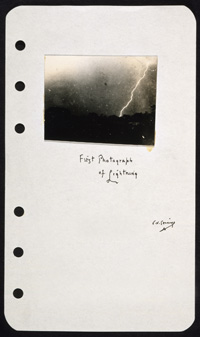 First Photograph Of Lightning